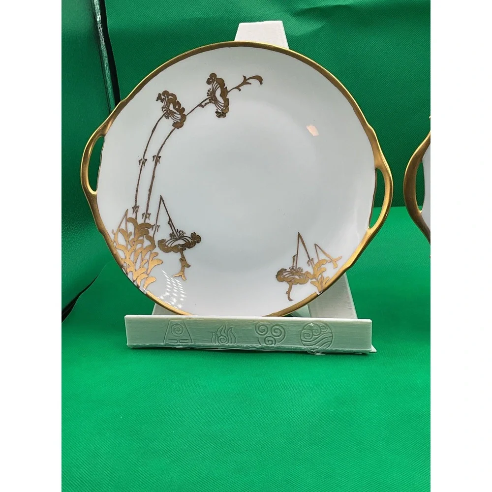 Thomas Vintage Porcelain Platter Set Gold Lily Circa 1939‎